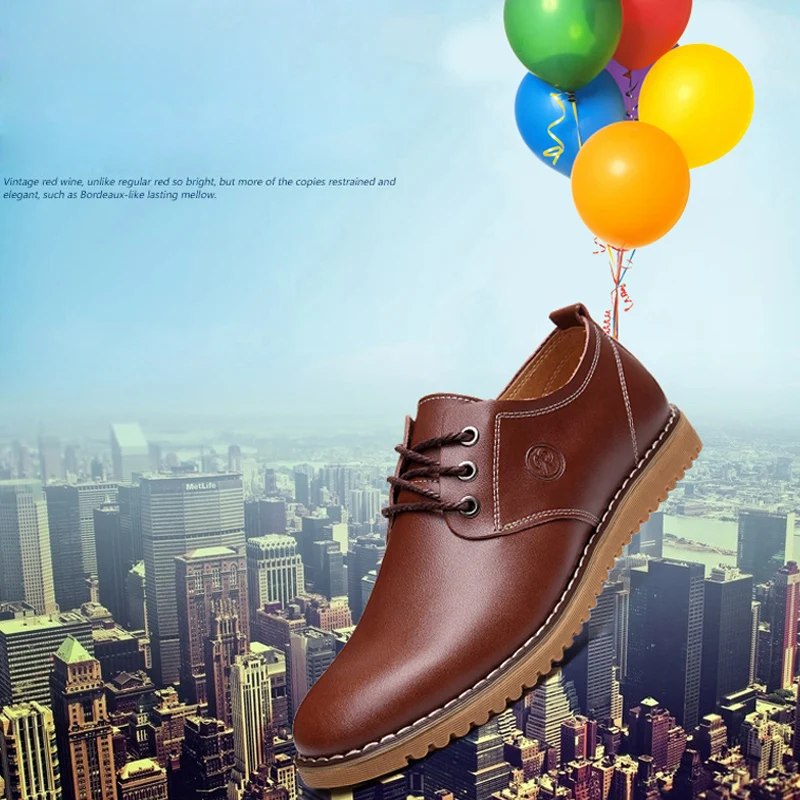 Новый Кожаный Случайные Люди Квартиры Обувь Мужская Мода Круглый Носок Удобные