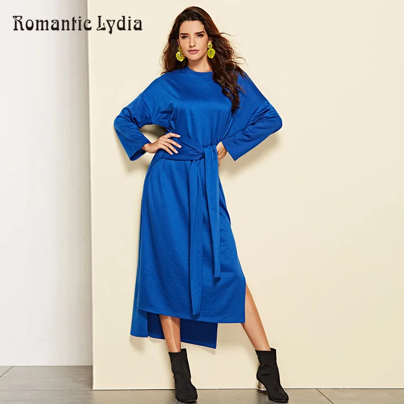 2018 осенне зимнее платье с длинным рукавом Vestidos накидка большого размера плотные