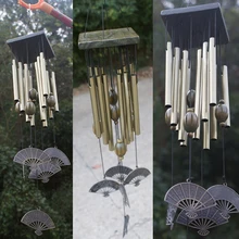 Удивительные колокольчики ветра медные 12 трубок Windchime Открытый Сад домашний декор