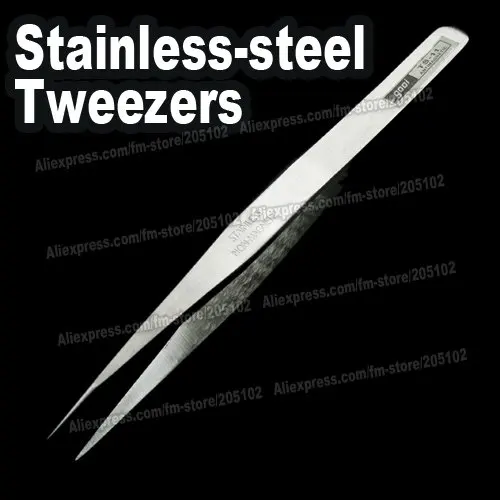 2 шт./лот Острый Пинцет из нержавеющей стали пикап инструменты для DIY кристаллов