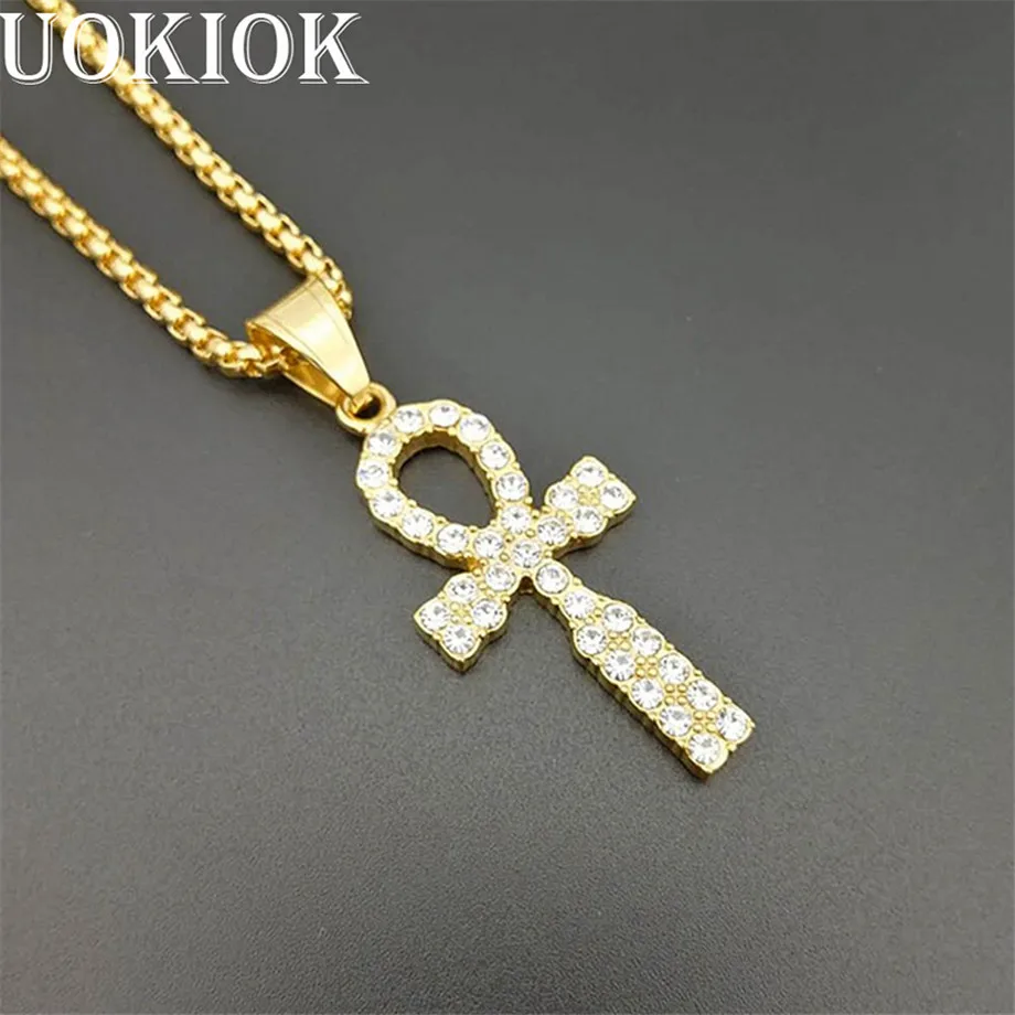 Ювелирные изделия в стиле хип хоп египетское ожерелье цепочка из нержавеющей