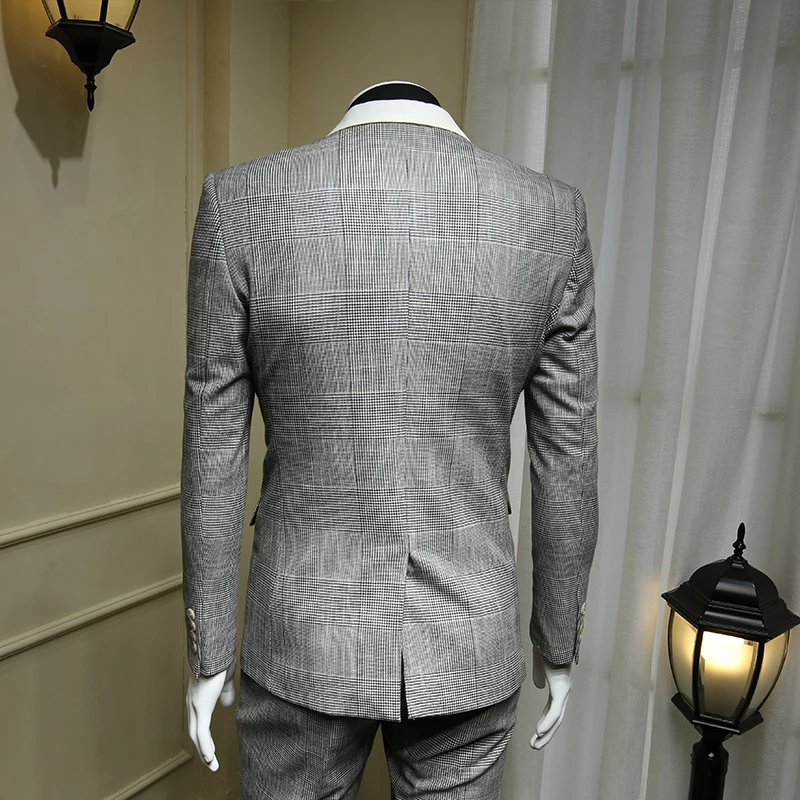 XM GEEKI мужской костюм куртки Хаундстут свадебные костюмы из двух предметов