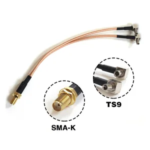 Dlenp SMA-K Женский к Y Тип 2X TS9 разъем сплиттер-Сумматор кабель косичка RG316 с длиной 15 см для модема HUAWEIZTE