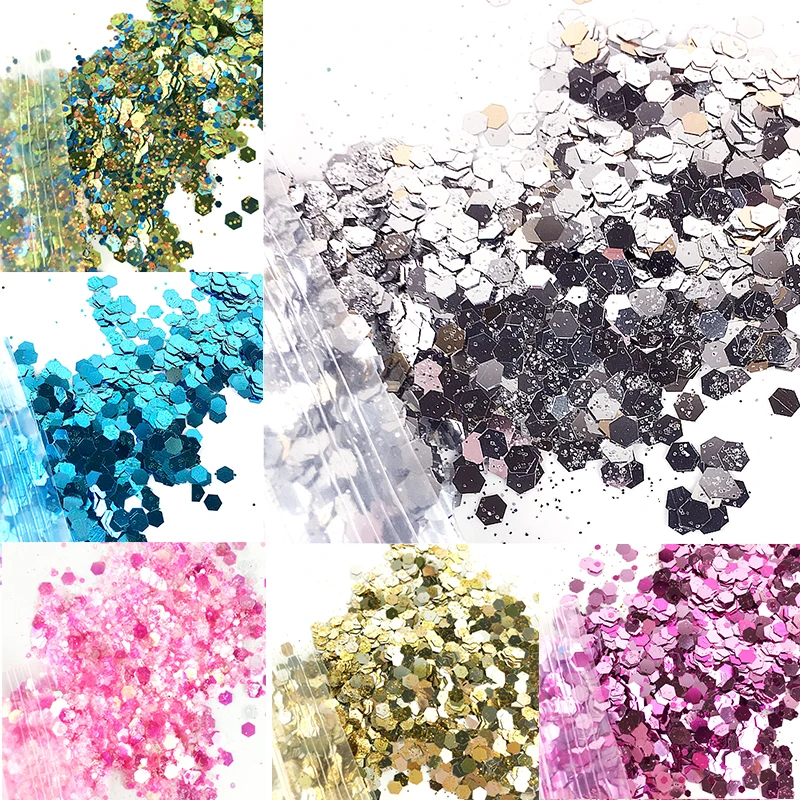 10 г/пакет праздничные блестящие смешанные тени для макияжа блеск Русалка