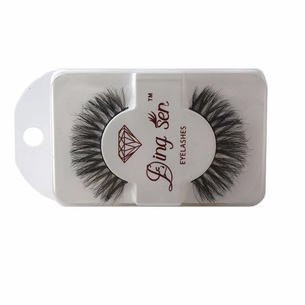 1 пара Для женщин глаз натуральный конский волос Мягкий Длинные Природный