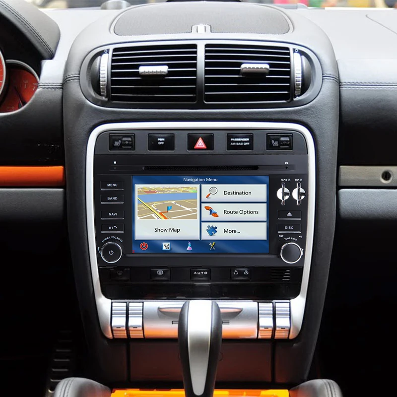 7&quot Android 8.1 Car DVD Multimedia Player For PORSCHE CAYENNE 2003-2010 Quad Core GPS Navigation Bluetooth IPS Wifi OBD2 SWC FM |