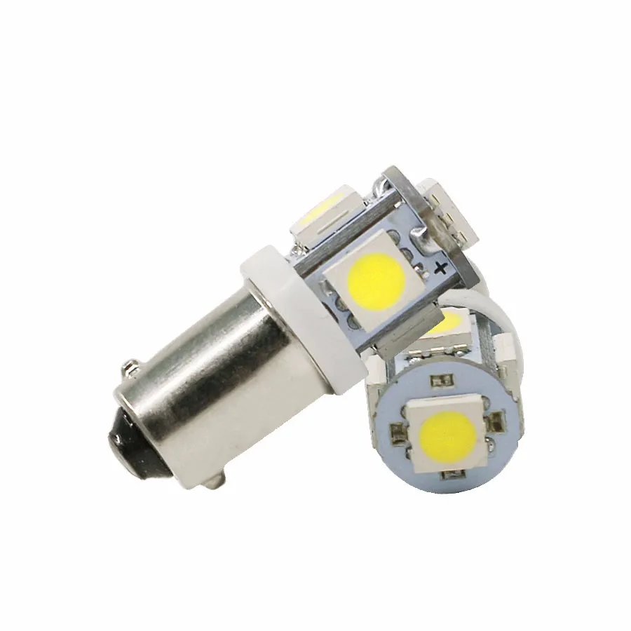 10x T11 BA9S 5050 5-SMD LED White Light Bulb Car light Source 12V Lamp T4W 3886X H6W 363 | Автомобили и мотоциклы