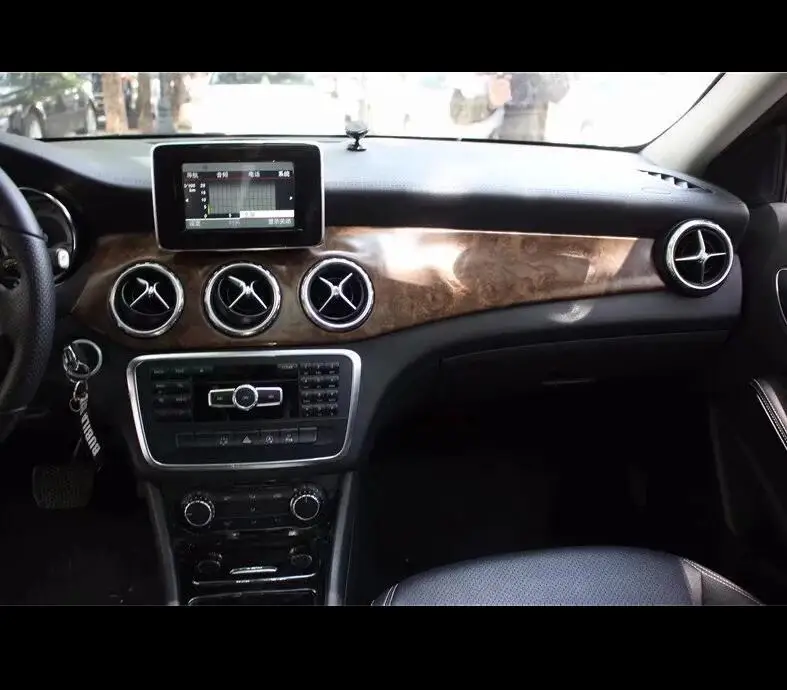 Левосторонний привод для Mercedes Benz GLA 2015 2017 1 шт. АБС пластик хром обшивка приборной