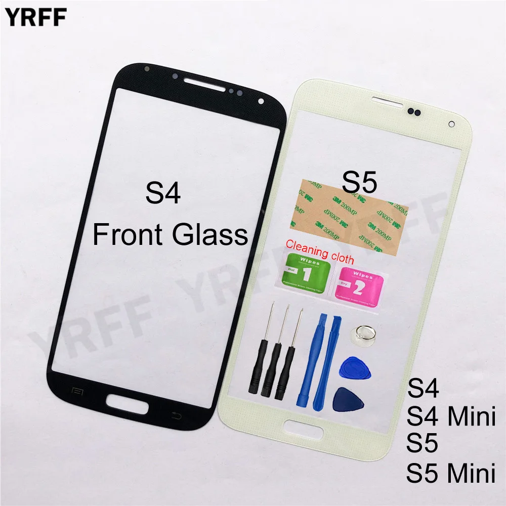 Внешнее стекло для Samsung Galaxy S4 i9500 Mini i9192 S5 I9600 (без сенсорного экрана