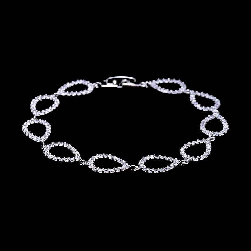 2015 Fashion charm water drop AAA CZ bracelet GLS0298 | Украшения и аксессуары