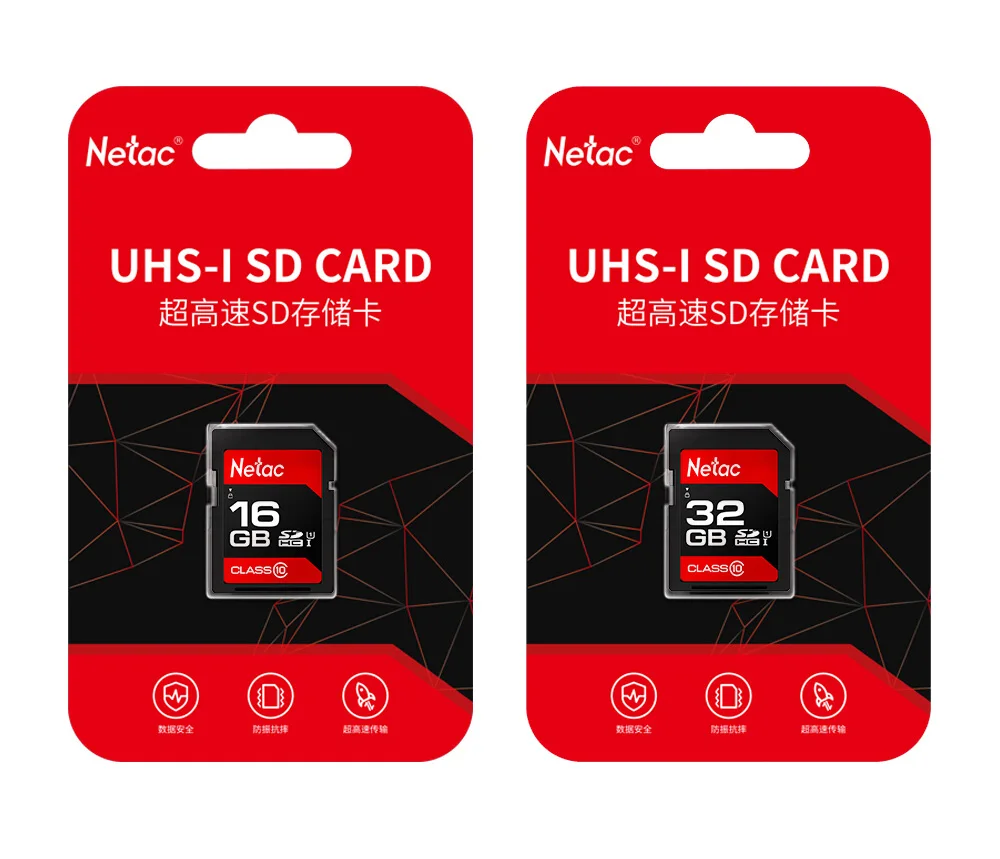 Netac P600 SD карта 16 ГБ 32 ГБ 64 Гб 128 Гб Full HD видео карта класс 10 SDcard 16 32 64 128 Гб карта памяти для камеры портативного устройства