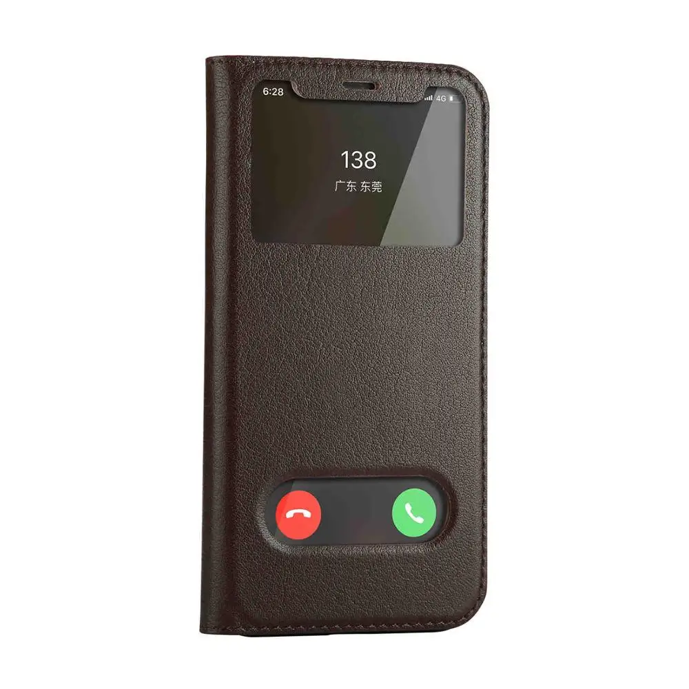 drak brown Cyboris натуральная кожа мульти Функция al Вид из окна откидная крышка для iphone х Подставка Функция чехол для iPhone x 5." iPhone X - Цвет: drak brown