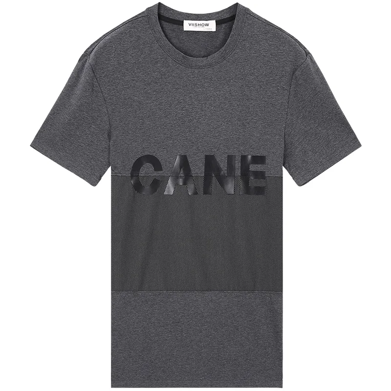 VIISHOW Лето 2017 г. мужские модные футболки с буквенным принтом брендовая одежда