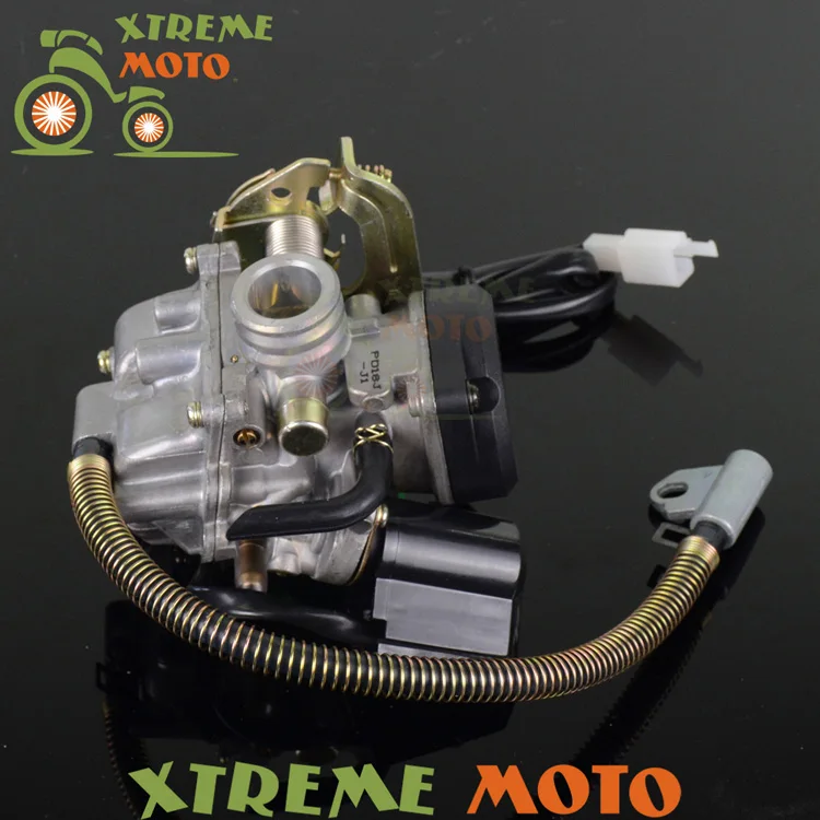 Карбюратор карбюратора 18 мм CVK PD18J для скутера GY6 50cc 139QMB 139QMA Taotao ZNEN SUNL ROKETA JCL