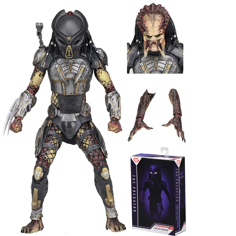 Аниме NECA PREDATOR 2018 moive Городской охотник Хищник совместный подвижный ПВХ Фигурки