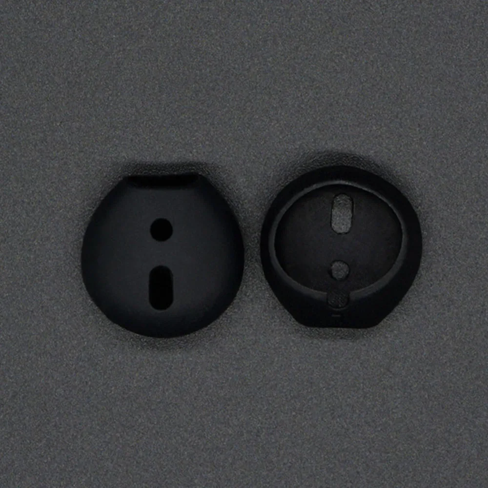 Черный Пылезащитный чехол для AirPods Bluetooth наушники без боли мягкий силиконовый сменный протектор амбушюры для наушников - Цвет: Черный