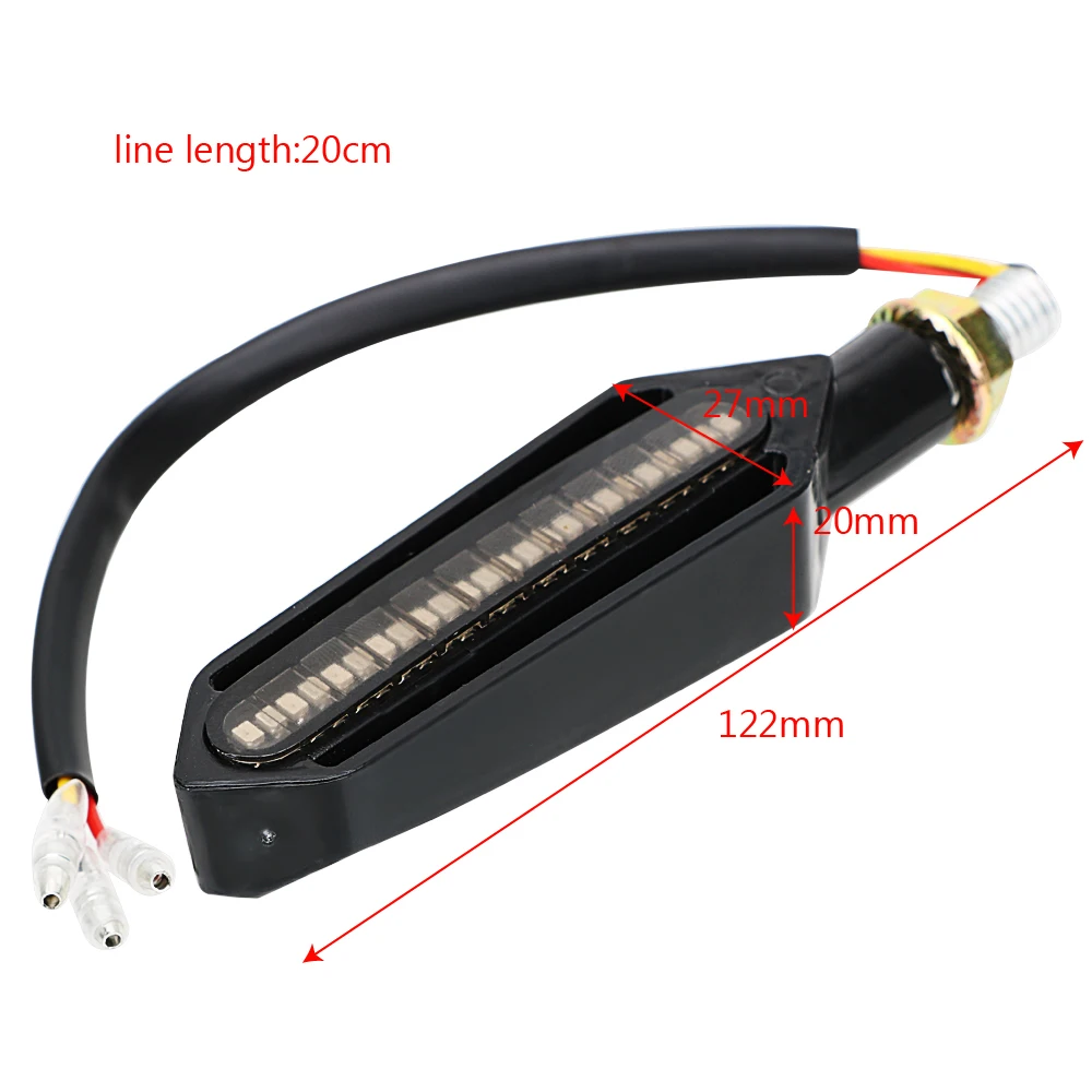 

LEEPEE 1 piece Signal Lamp Motorcycle Light Brake Light Turn Signals Daytime Running Light Motorcycle Accessories