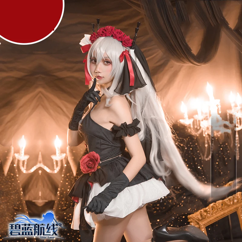Azur Lane HMAS Vampire (D68) карнавальный костюм черное свадебное платье для невесты