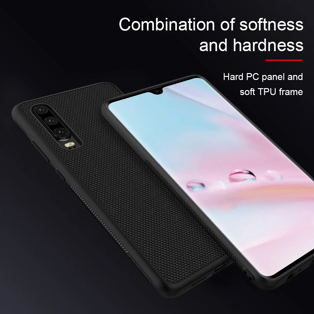 Чехол из нейлонового волокна для Huawei P30 Pro текстурированный Роскошный деловой