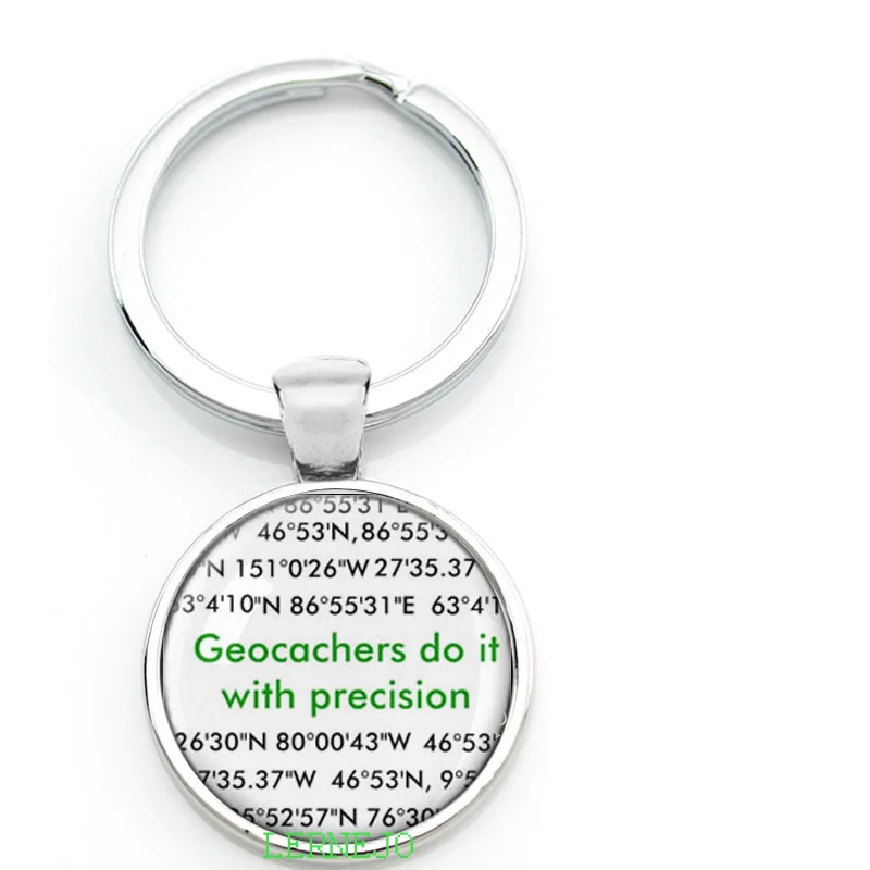 15 Наружная игра Geocaching символ брелок для ключей Бесплатные Geocaching действия держать спокойствие и любовь кулон дорожная бирка - Цвет: 15