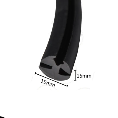 Rubber Seal Strip Glazing Sealing Cushion Gasket S 17x14mm 1 Meter Black | Обустройство дома