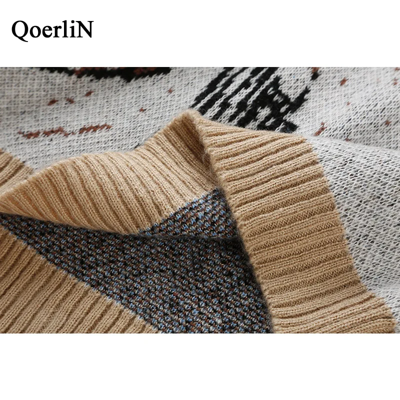 QoerliN пара Sequin теплые Для женщин свитер осень-зима трикотажные Unif Femme тянуть