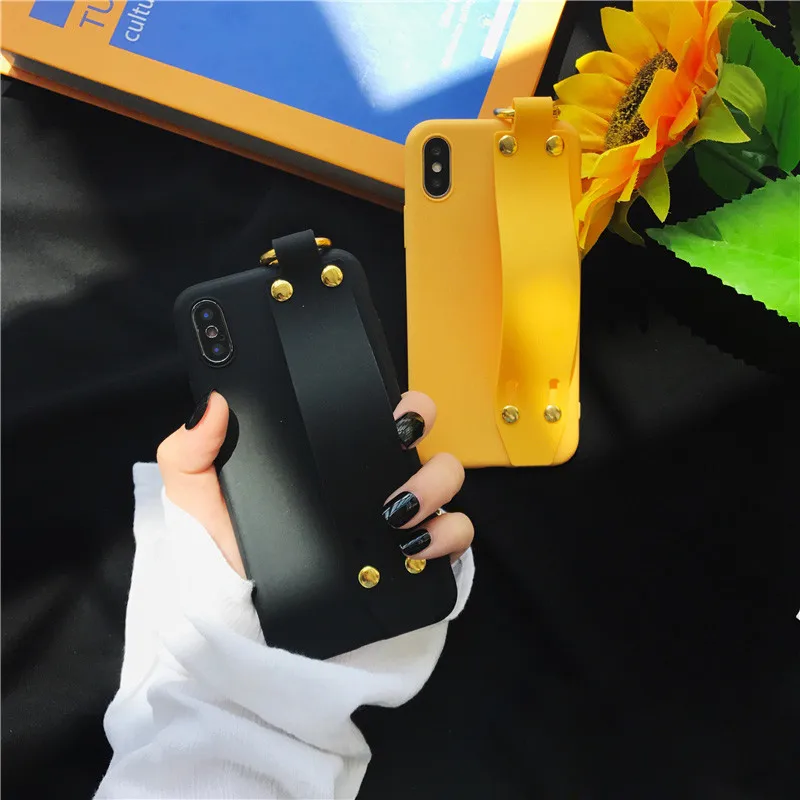 Чехол для телефона LUDI с ремешком на запястье iPhone 7 чехол X 6 6S 8 Plus мягкие