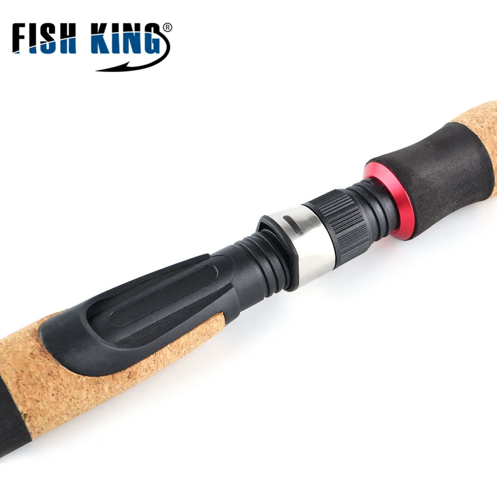 FISH KING 4 секции MH 5-20 г углеродная Удочка спиннинг Сверхлегкий 2,4 м 6-17LB литье приманки рыболовные дорожные удочки