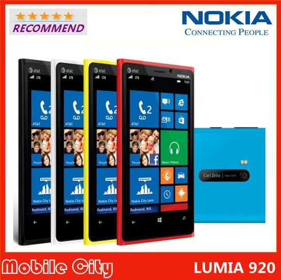 Оригинал восстановленное разблокирована Nokia Lumia 920 модель RM-821 Windows мобильный