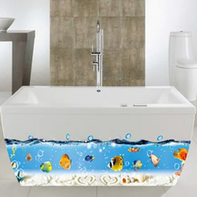 Подводная лодка Красивые стикеры на обои дизайн забавные наклейки для туалета