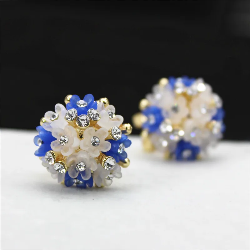 Лидер продаж брендовая бижутерия роскошные серьги гвоздики с двойной имитацией