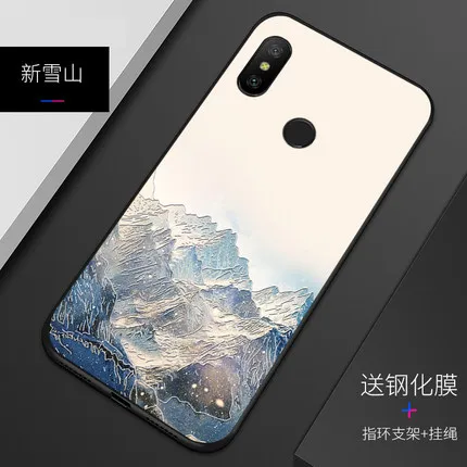 

Чехол с тиснением для Xiaomi Redmi 6 Pro, A2 lite, с изображением Восточно-азиатских китайских и японских кранов
