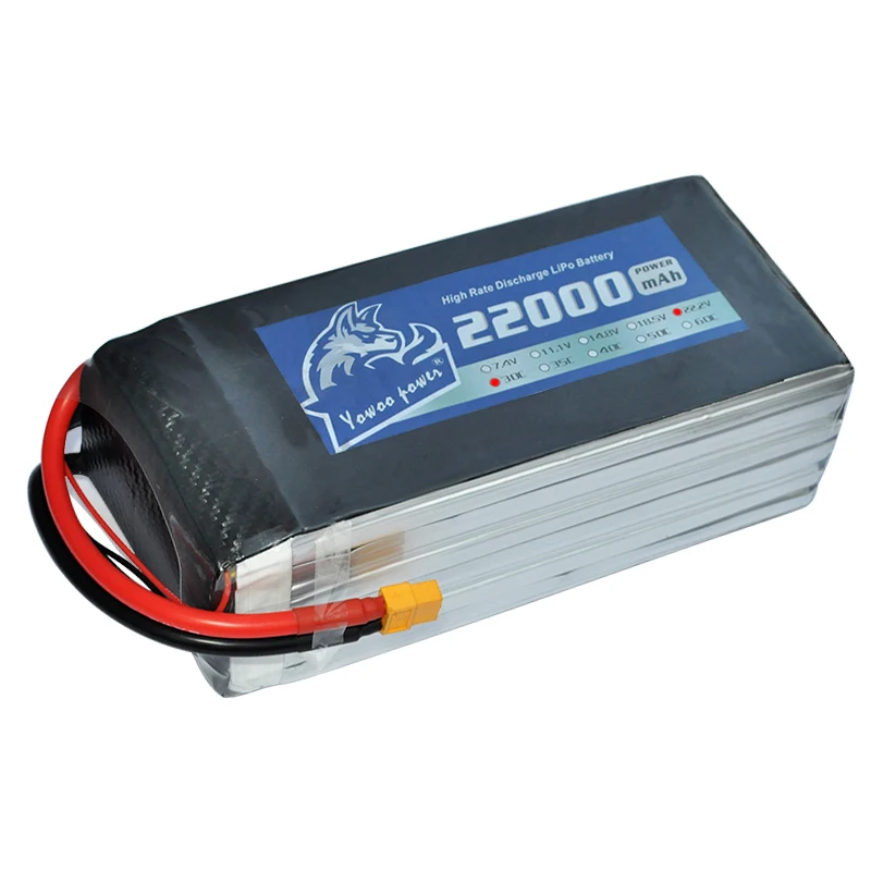 YOWOO Lipo 6S Батарея 22 2 V 22000 ма/ч 30C MAX 60C XT150 разъем Drone AKKU для вертолета самолета лодки