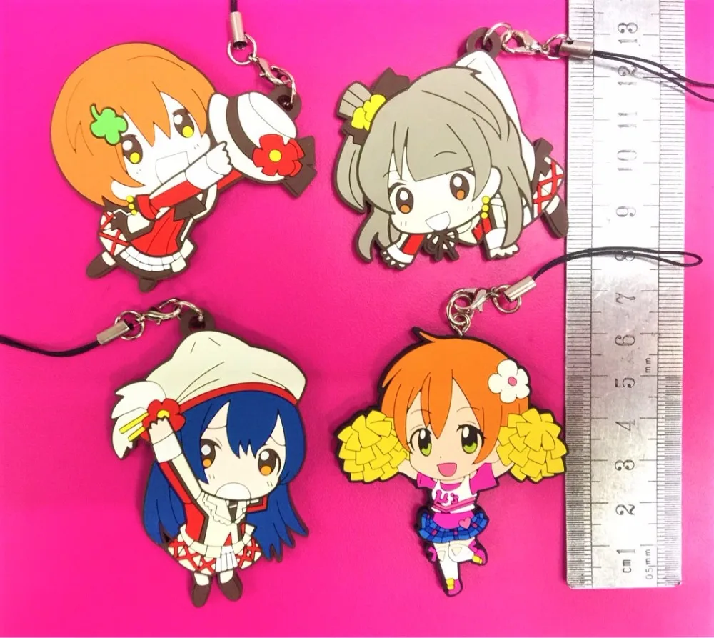 G559 Love Livev Kotori Anime keychain Nico Rin Umi Maki Chika Dia Riko Yoshi Kunikida Kanan Rubber strap/phone charms | Украшения и