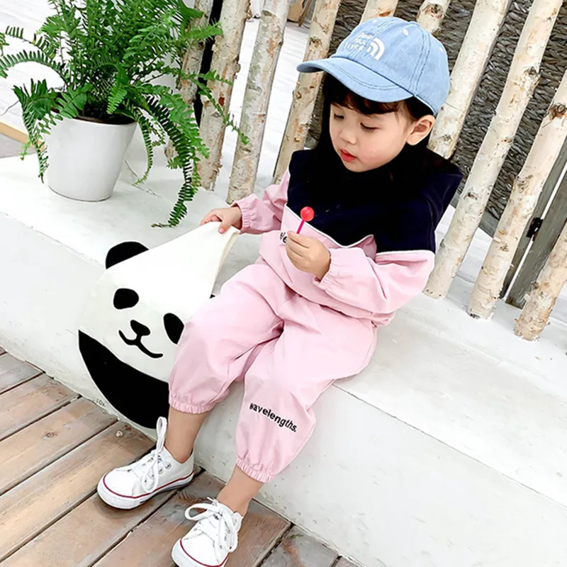 DFXD 2019 Spring Children Clothing Sets Toddler Outfits Casual Two Piece Sport Suits Full Sleeve Hooded Coat+Pant Kids 2-6Y | Детская