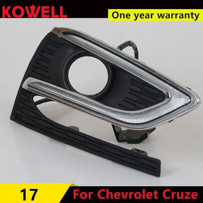 

LED Car DRL Daytime Running Lights For Chevrolet Cruze 2016-current Turn Signal And Dimming Style Relay Gloss