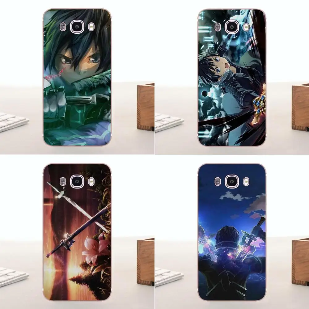 Для Galaxy Alpha Core Note 2 3 4 S2 A10 A20 A20E A30 A40 A50 A60 A70 M10 M20 M30 TPU Рисунки Меч искусства онлайн Sao Аниме Манга на.