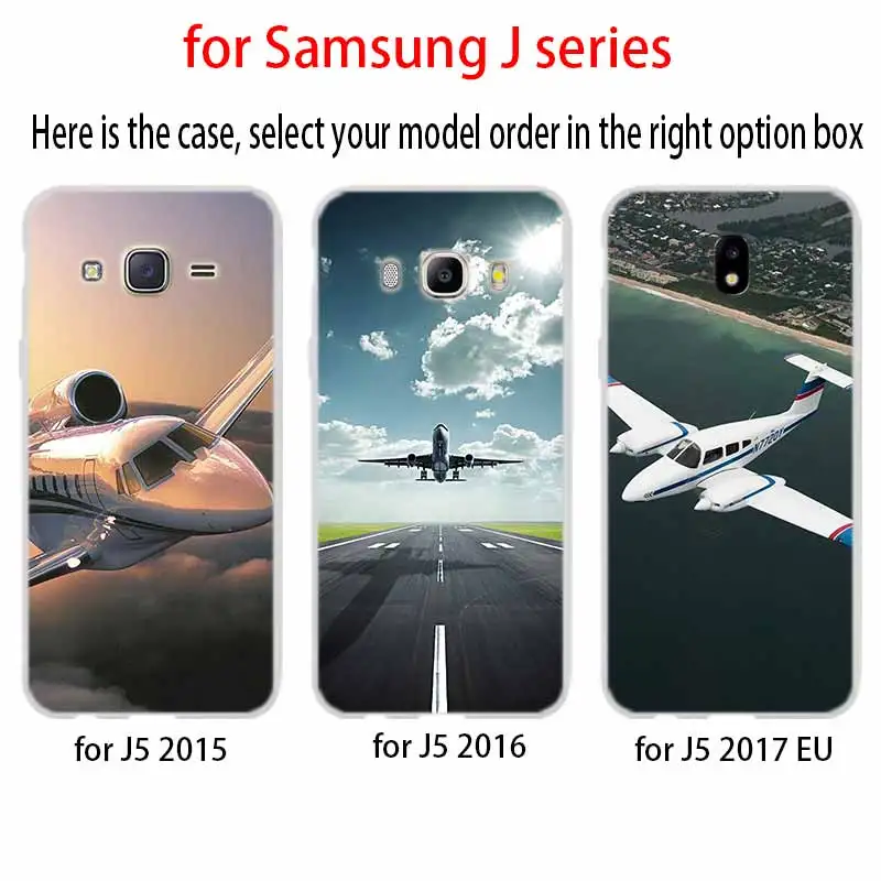 Airplanes design For Phone Case Samsung Galaxy j6 J8 J7 J5 J3 J4 Plus 2018 2017 2016 J610 Prime Soft Silicone Coque | Мобильные