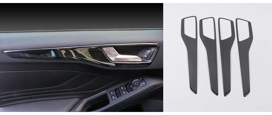 Черный Титан Провода рисунок Стиль накладки для интерьера Ford Focus подлокотник на внутреннюю сторону двери Кнопка Подъема Окна крышка отделка