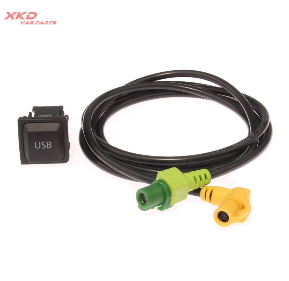 USB разъем и кабель для V W SCIROCCO Jet ta Rabbit Golf G TI MK5 MK6 RCD510|Переключатели рычаги авто| |