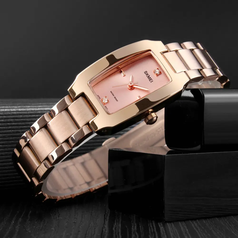 SKMEI Watch1400 женские часы Креативные Часы из нержавеющей стали браслет Relogio Feminino Montre