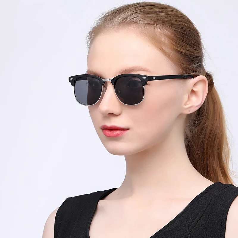 hot rays sunglasses women popular brand designer retro men summer style sun glasses rivet frame colorful coating shades free global shipping