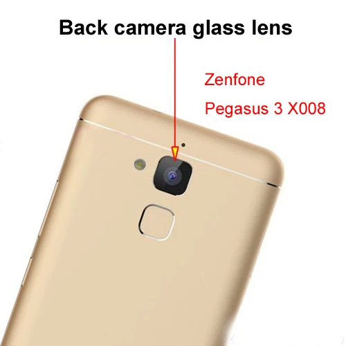 

3 шт./лот Для Zenfone Pegasus 3x008 задний тыловой объектив камеры стекло с наклейкой запасные части