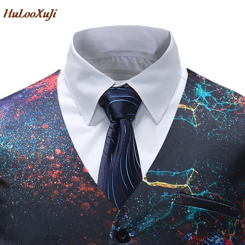 HuLooXuJi мужские костюмные жилеты Slim Fit Повседневная модная куртка без рукавов с