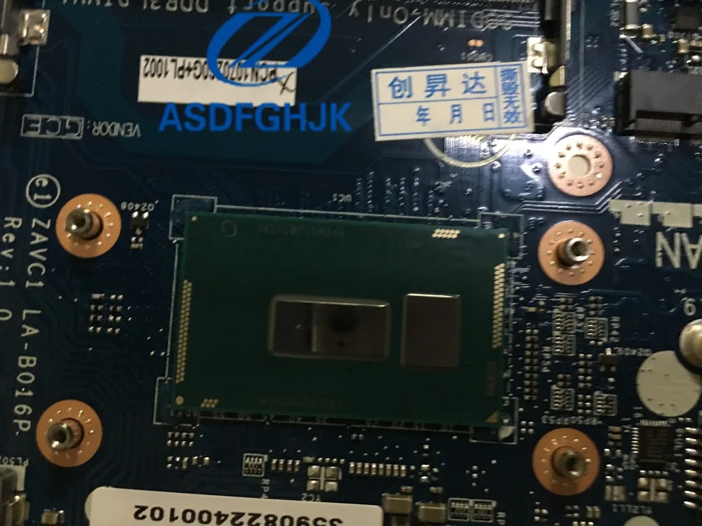 

JGW4R 0JGW4R LA-B016P fOR Dell Inspiron 5448 5548 Laptop Motherboard W/ I3-5005U