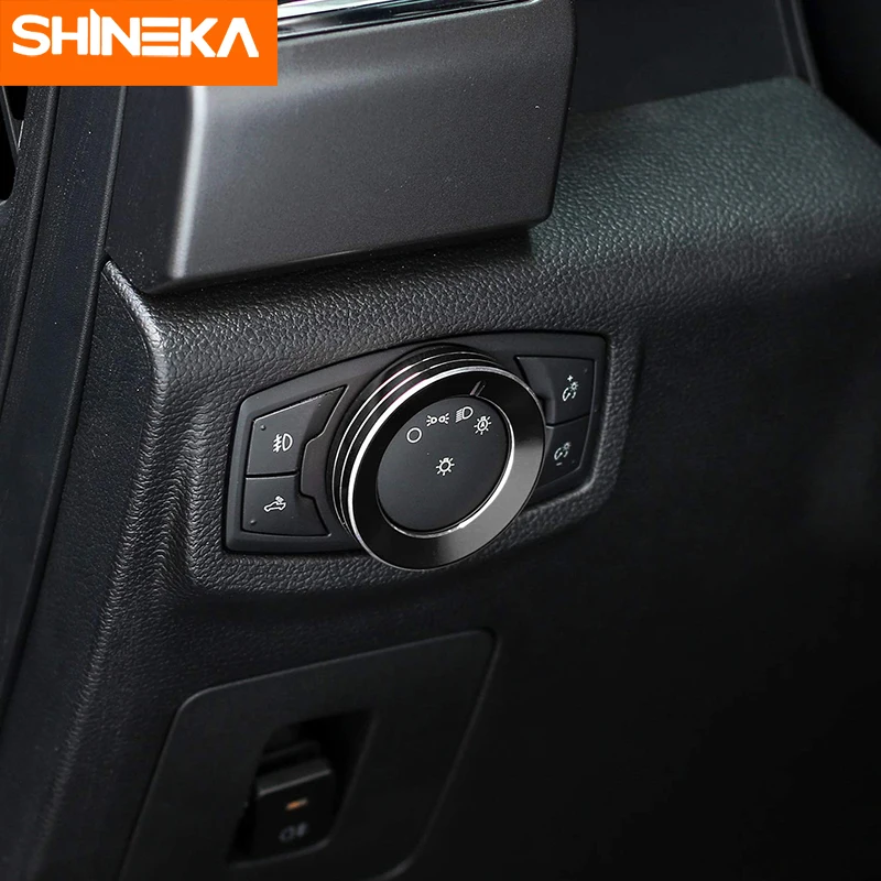 SHINEKA для Ford F150 2015 + ручка переключатель фар салона автомобиля декоративные