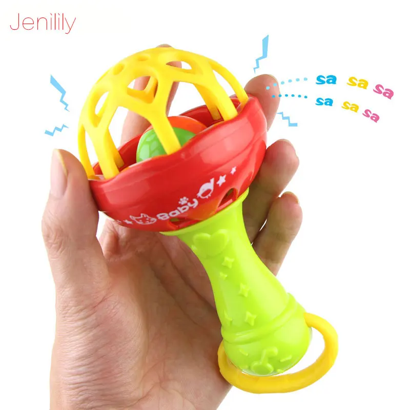 

Soft Baby Rattles Toy Intelligence Plastic Teether Hand Bell Rattle Funny Educational Mobiles Toys Gifts Baby Toys 0-12 Months