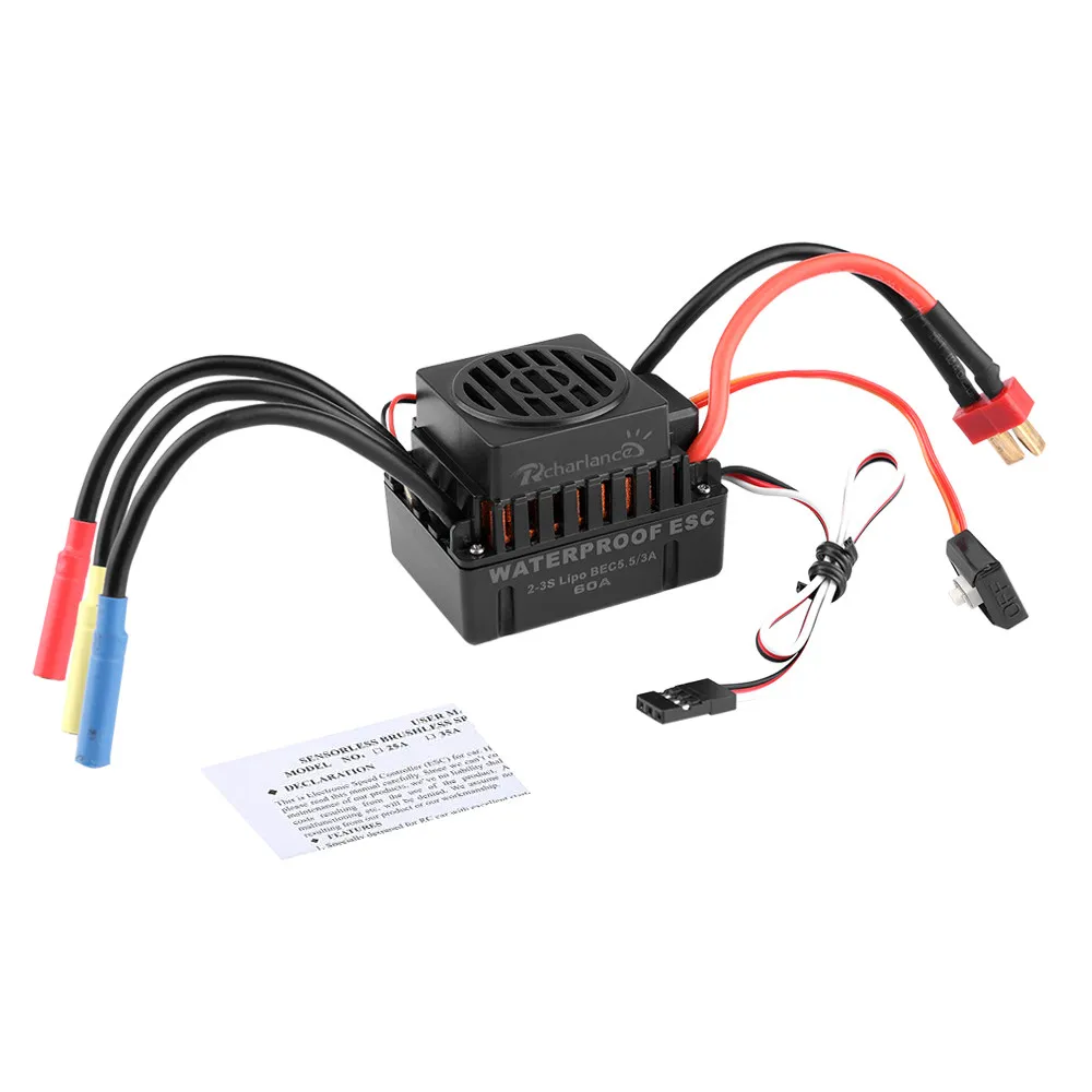 Аксессуары 9T 4370KV бесщеточный двигатель + 60A ESC Регулятор скорости Combo ME720 для 1/10 RC Car