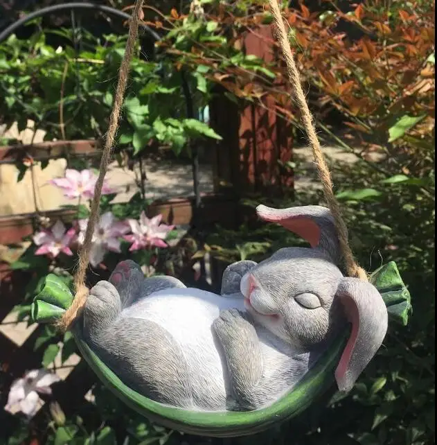 Уличная садовая вешалка для сада пейзажа статуи лягушки украшения дома