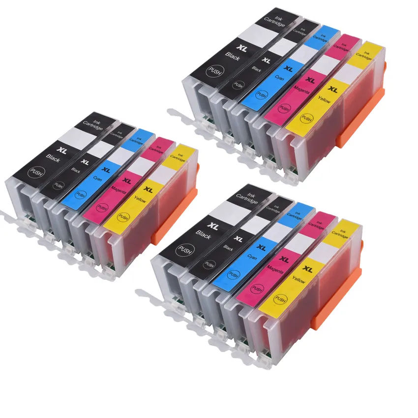 15PCS PGI-570 570 PGBK CLI 571 compatible ink cartridge For canon pixma MG5750 MG5751 MG5752 MG5753 MG6850 MG6851 MG6852 MG6853 |